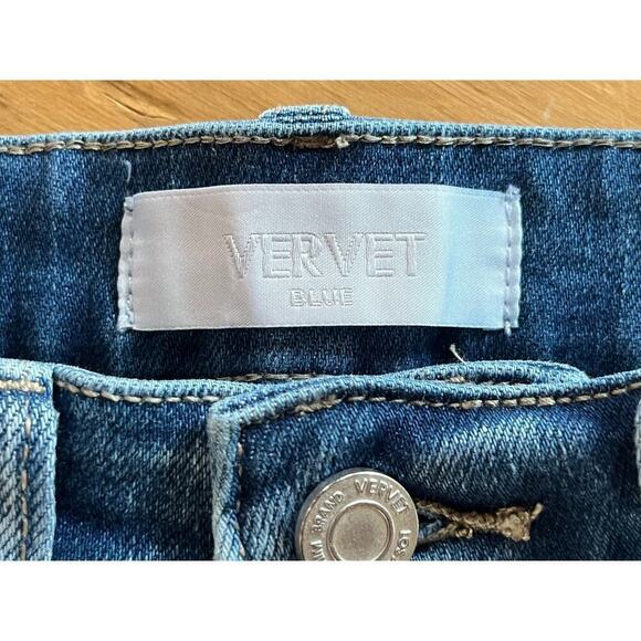 Vervet Women's Distressed Skinny Blue Denim Jean. Size 26. Style T5253 - Picture 4 of 6